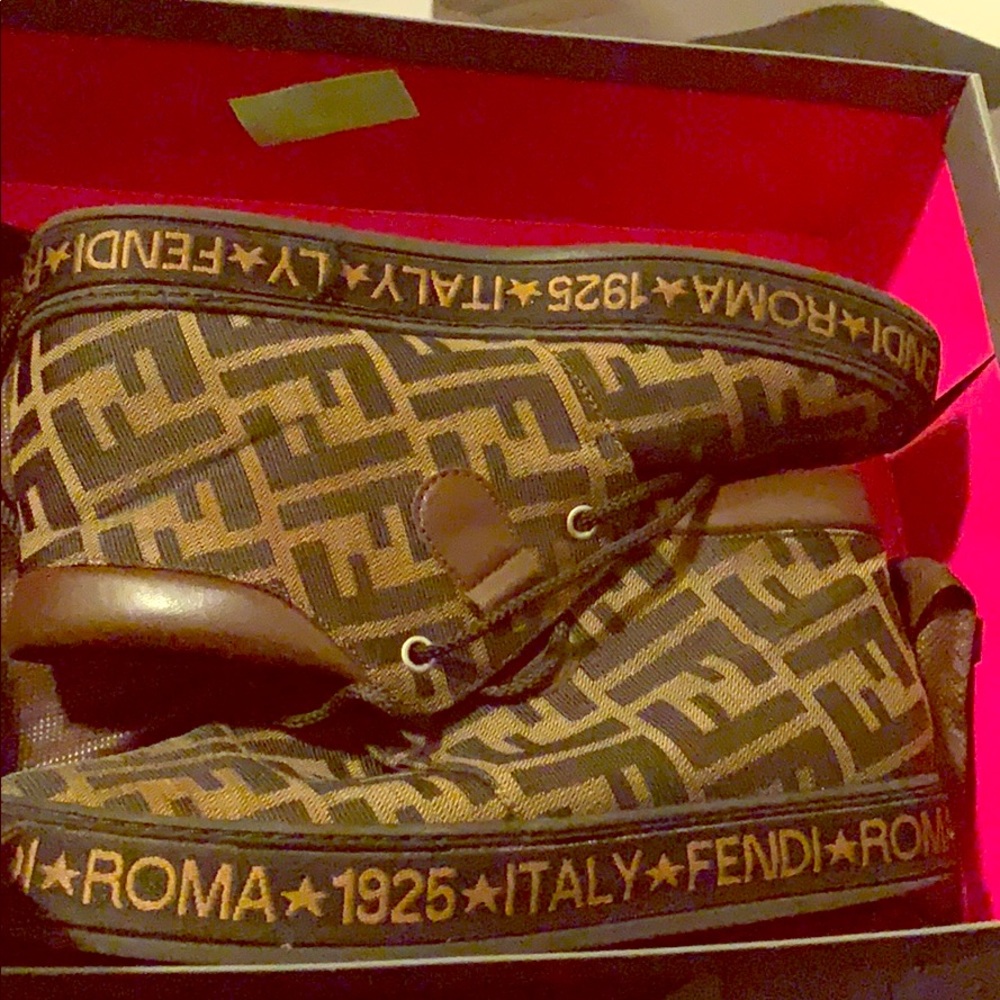 Fendi high top sneakers